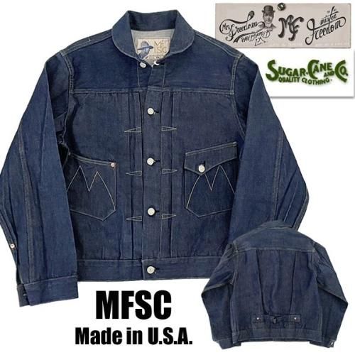 シュガーケーン SUGAR CANE デニムジャケット SC15510 ミスターフリーダム 12.75oz 米国製 Gジャン オーガニックデニム  ワンウォッシュ アメカジ メンズ 2024年 東洋 - 京都のアメカジ通販ラグタイム【スマフォ用】