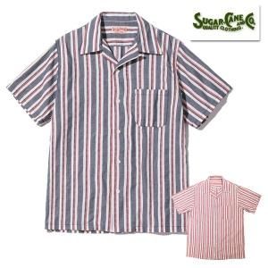SUGAR CANE オープンカラーシャツ SC39119 半袖シャツ コットン