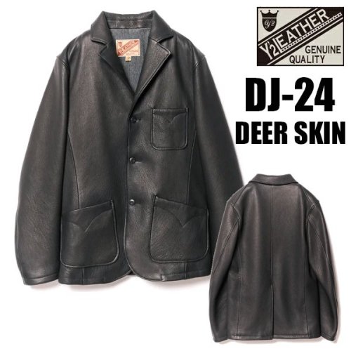 予約2024年秋冬入荷予定】 Y'2 LEATHER ワイツーレザー サックジャケット DJ-24 ディアスキン テーラード 鹿 2024年 新作  アメカジ バイカー メンズ 日本製 - 京都のアメカジ通販ラグタイム【スマフォ用】