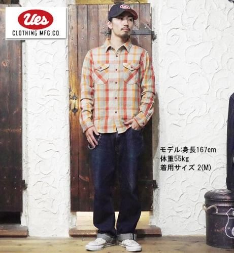 UES ウエス ヘビーネルシャツ 502453 FLANNEL SHIRTS ネルシャツ