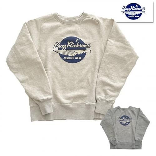 バズリクソンズ FREEDOM SLEEVE SWEAT SHIRT L Freedom Sleeve Sweat Shirt Black