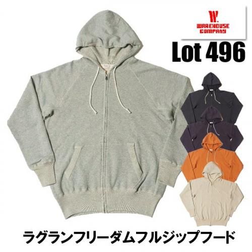 WAREHOUSE ウエアハウス ラグランフリーダムフルジップフード imgrc0087393151.jpg?fitin=720:720