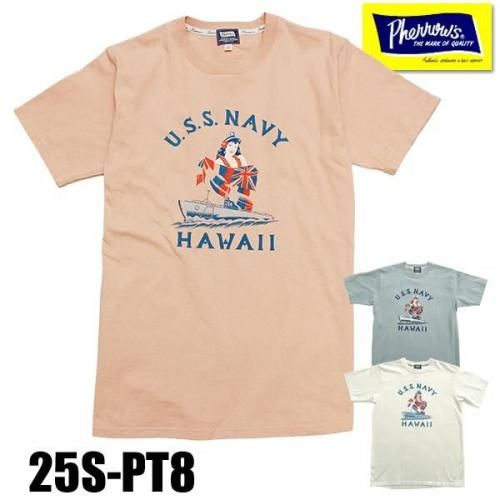 Pherrow's フェローズ Tシャツ メンズ ブランド 半袖 プリントT