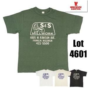 ウエアハウス Lot.4601 S&S オフホワイトL【新品】 ウエアハウス WAREHOUSE Lot 4601 プリントT S&S