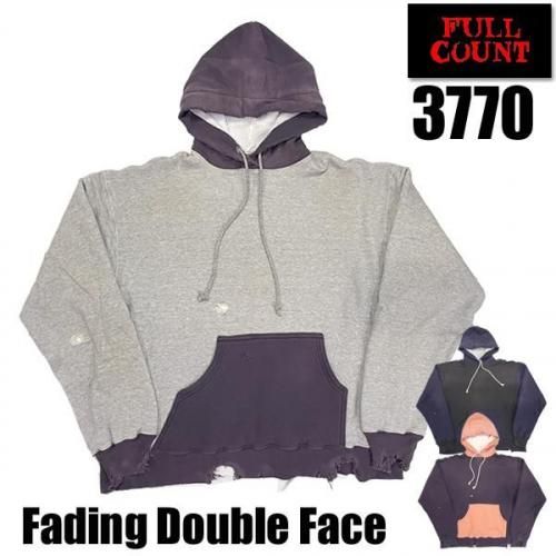 フルカウント FULL COUNT パーカー フーディ 3770 Fading Double Face