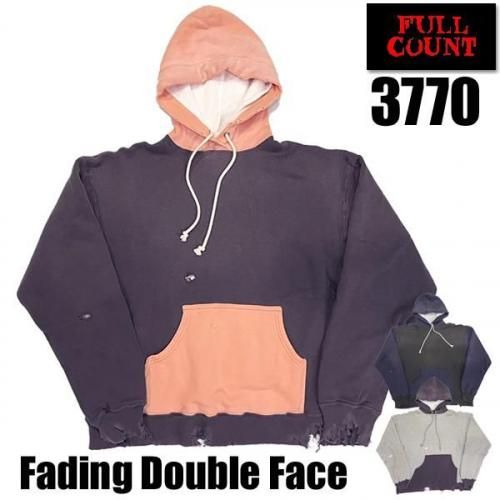 フルカウント FULLCOUNT スウェット パーカー フルカウント FULL COUNT パーカー フーディ 3770 Fading Double Face