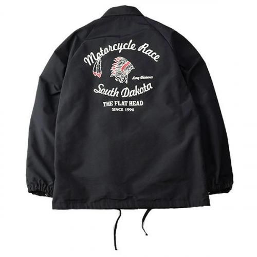 【完売品】THE FLAT HEAD ナイロン コーチジャケット 美品【XL】 ナイロン コーチジャケット FN-OJ-NC002 | THE FLAT HEAD