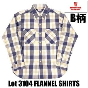 ウエアハウス WAREHOUSE ネルシャツ Lot 3104 フランネルシャツ