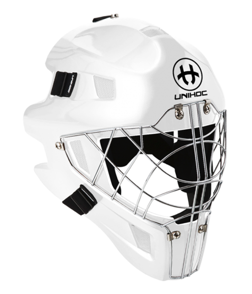 Unihoc Mask Unihoc Summit 66 Optima All White Sanno Sports フロアボール ネオホッケーの専門店